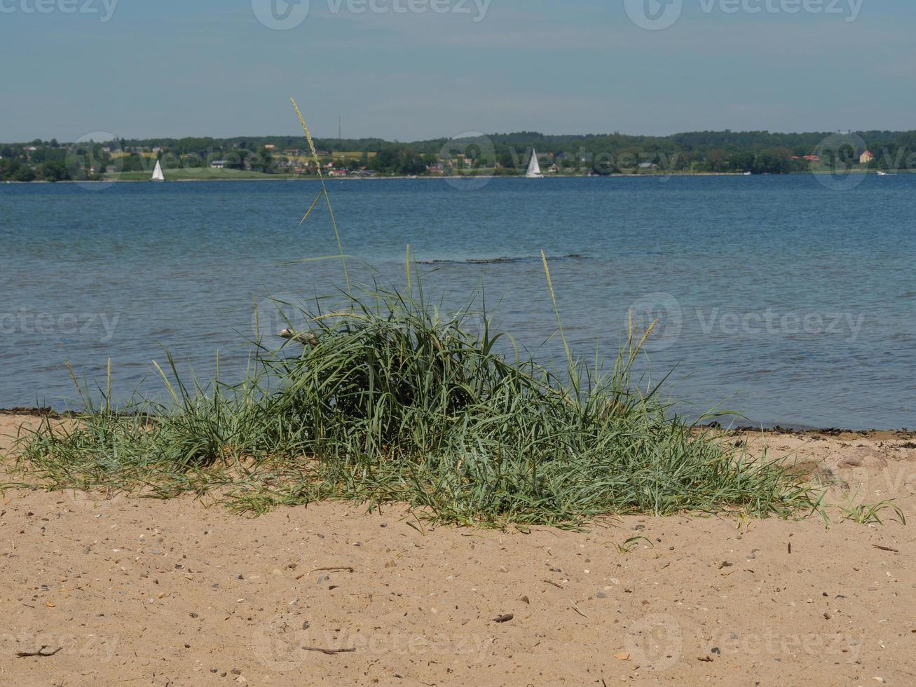 Östersjön nära flensburg i tyskland foto