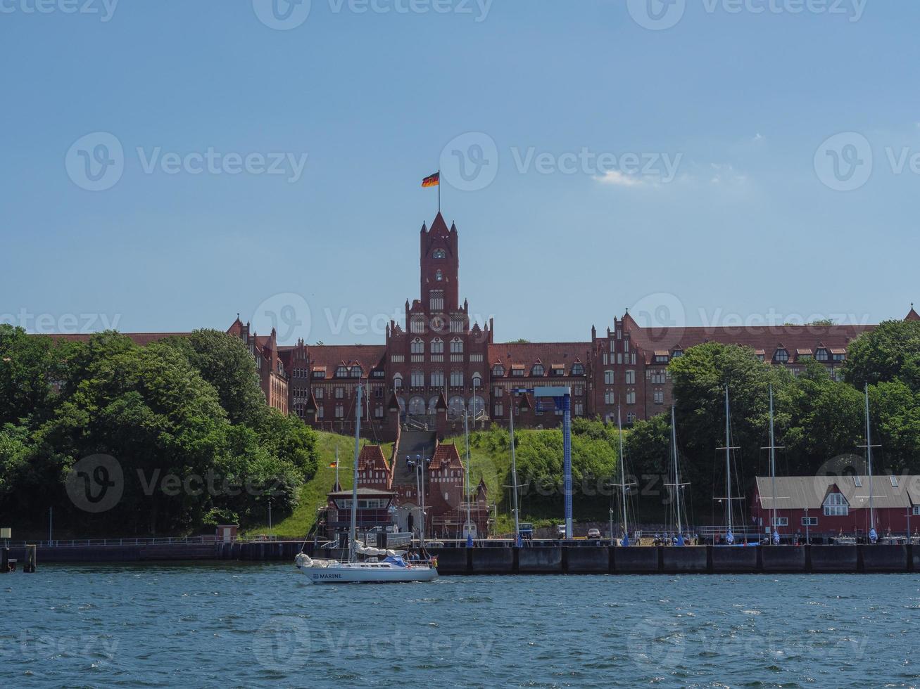 staden flensburg vid Östersjön foto