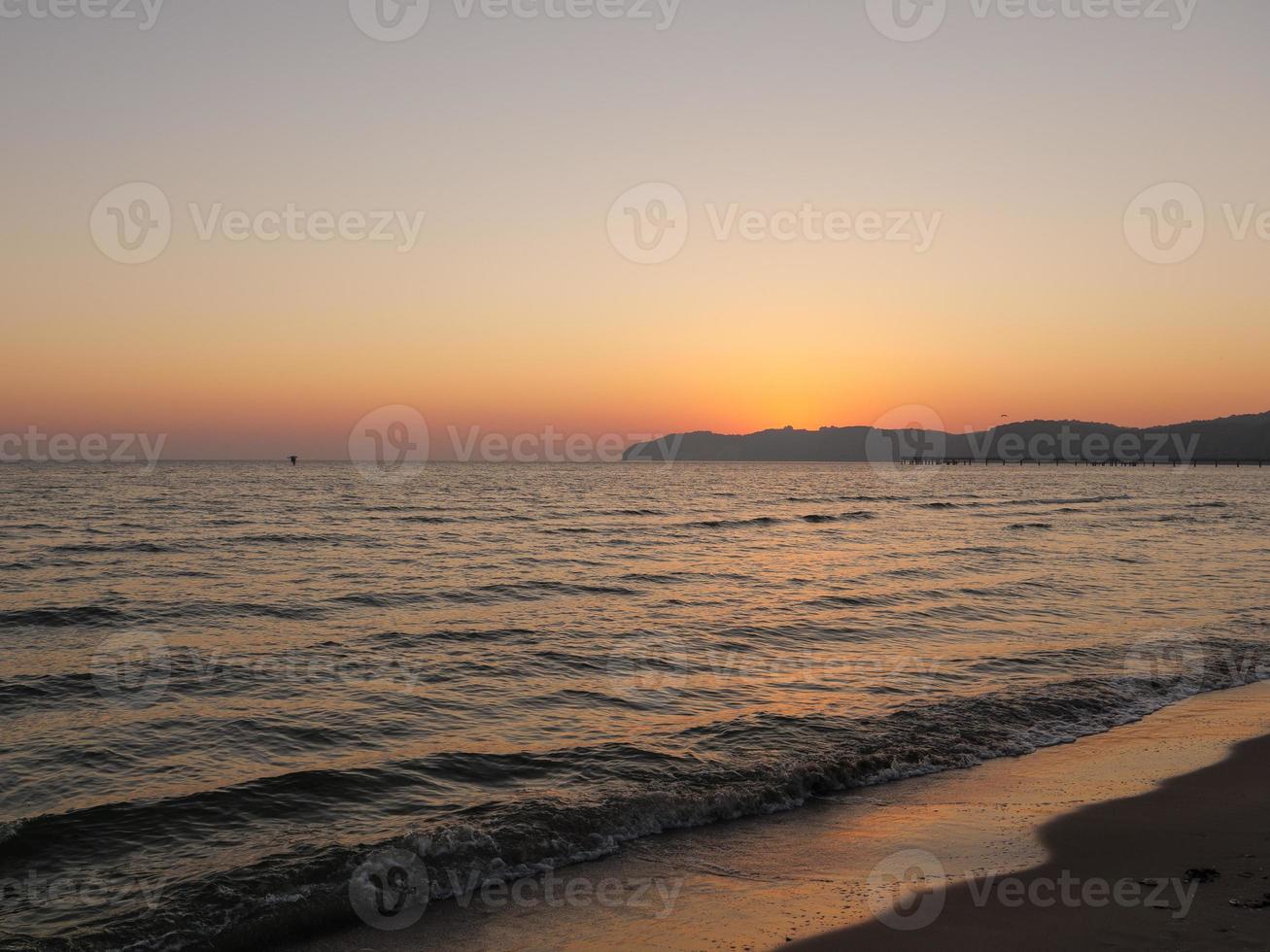 stranden i binz vid Östersjön foto