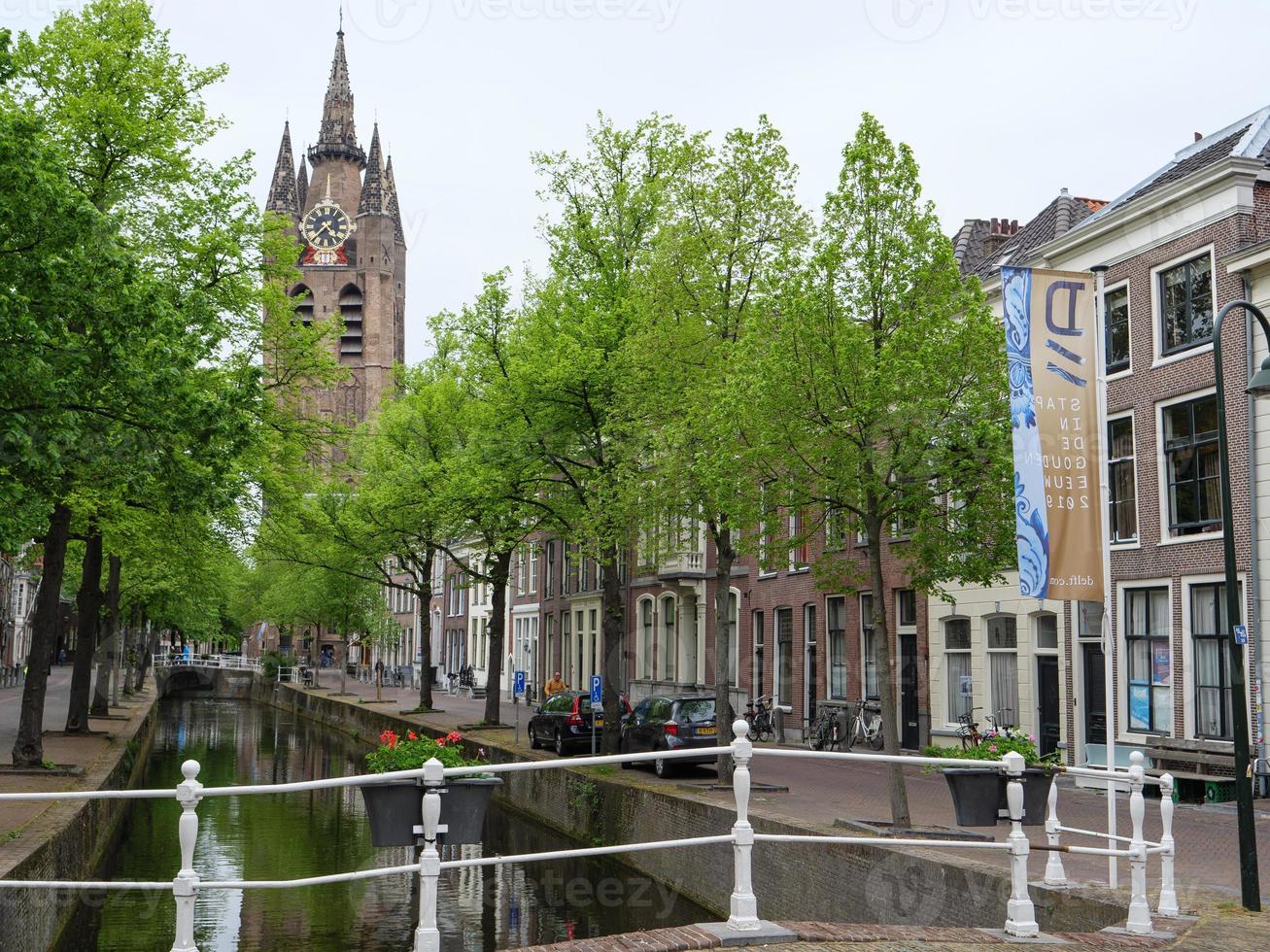 delft stad i nederländerna foto