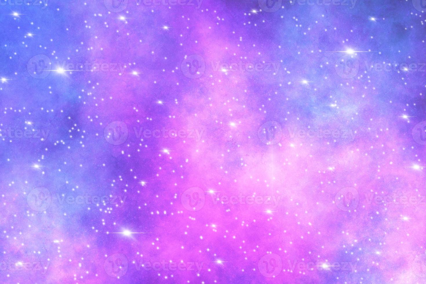 enhörning bakgrund med regnbåge himmel fantasy. färgglada rymdgalaxen. foto