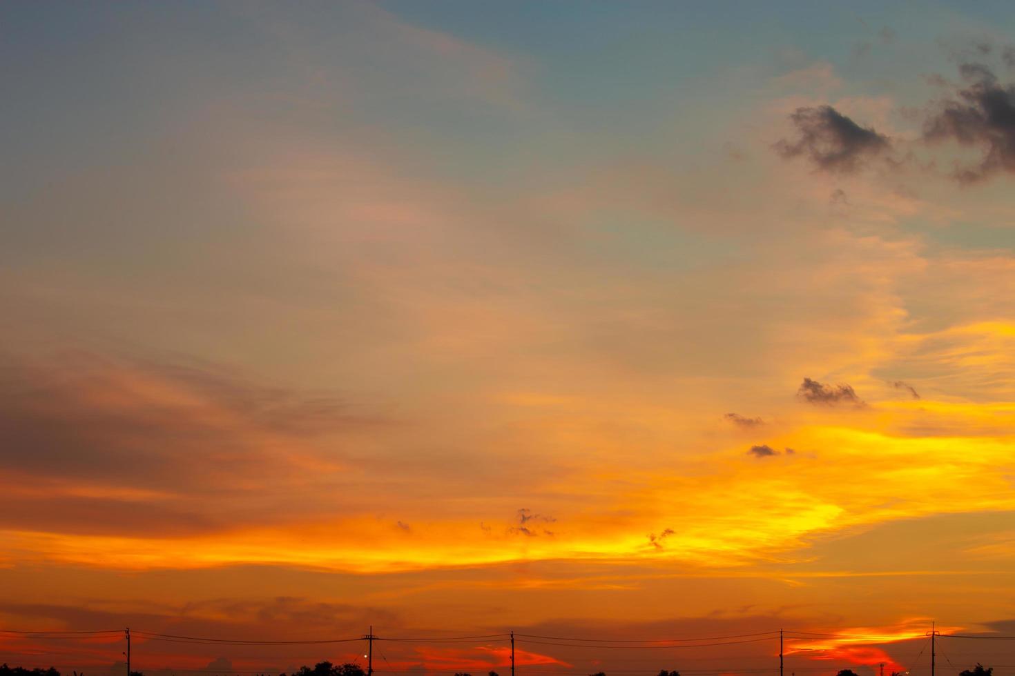 vacker soluppgång solnedgång himmel för bakgrund foto