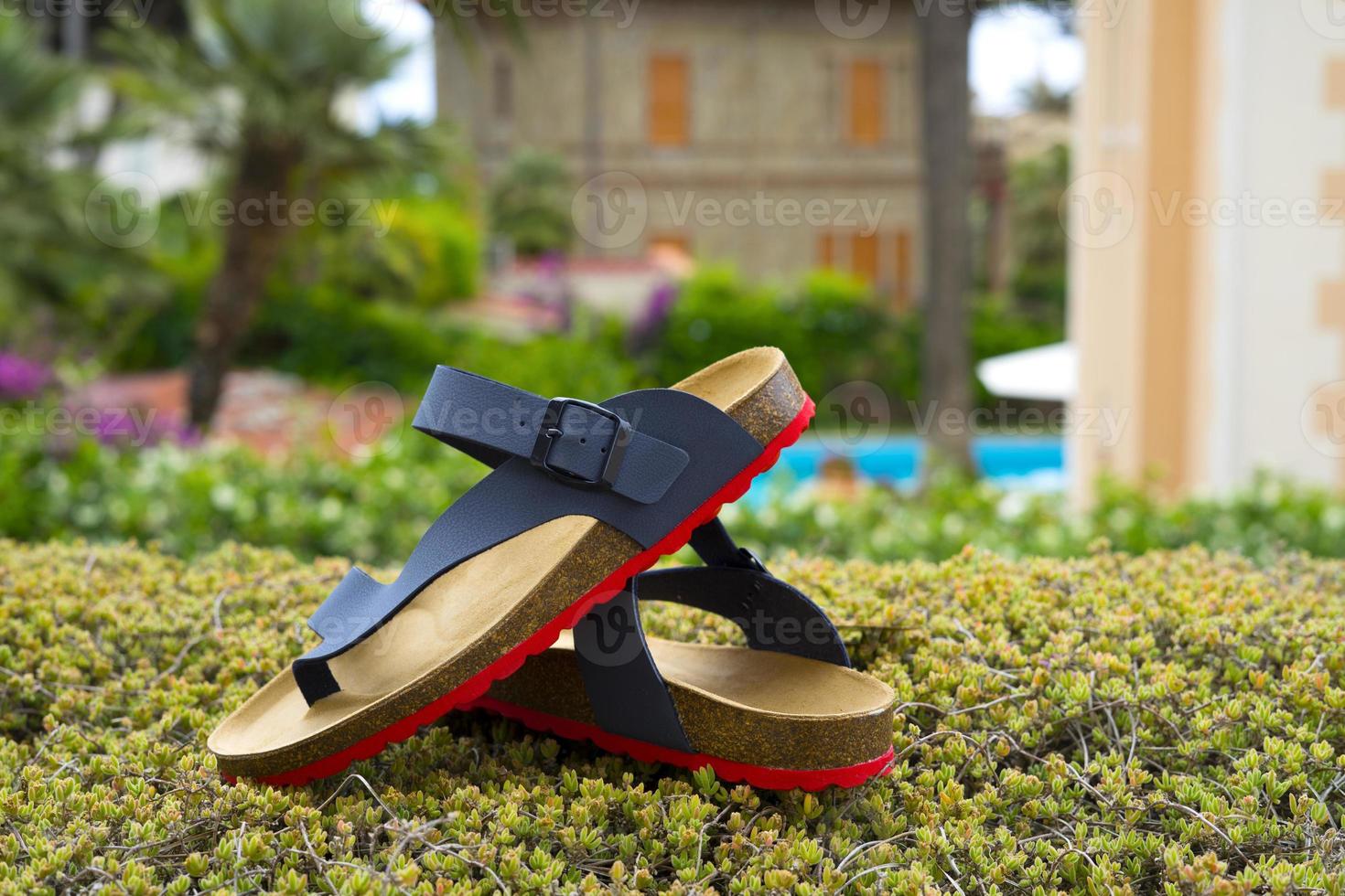 bekväma sandaler för män med sommarstil foto
