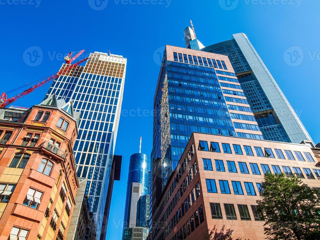 hdr utsikt över frankfurt, tyskland foto