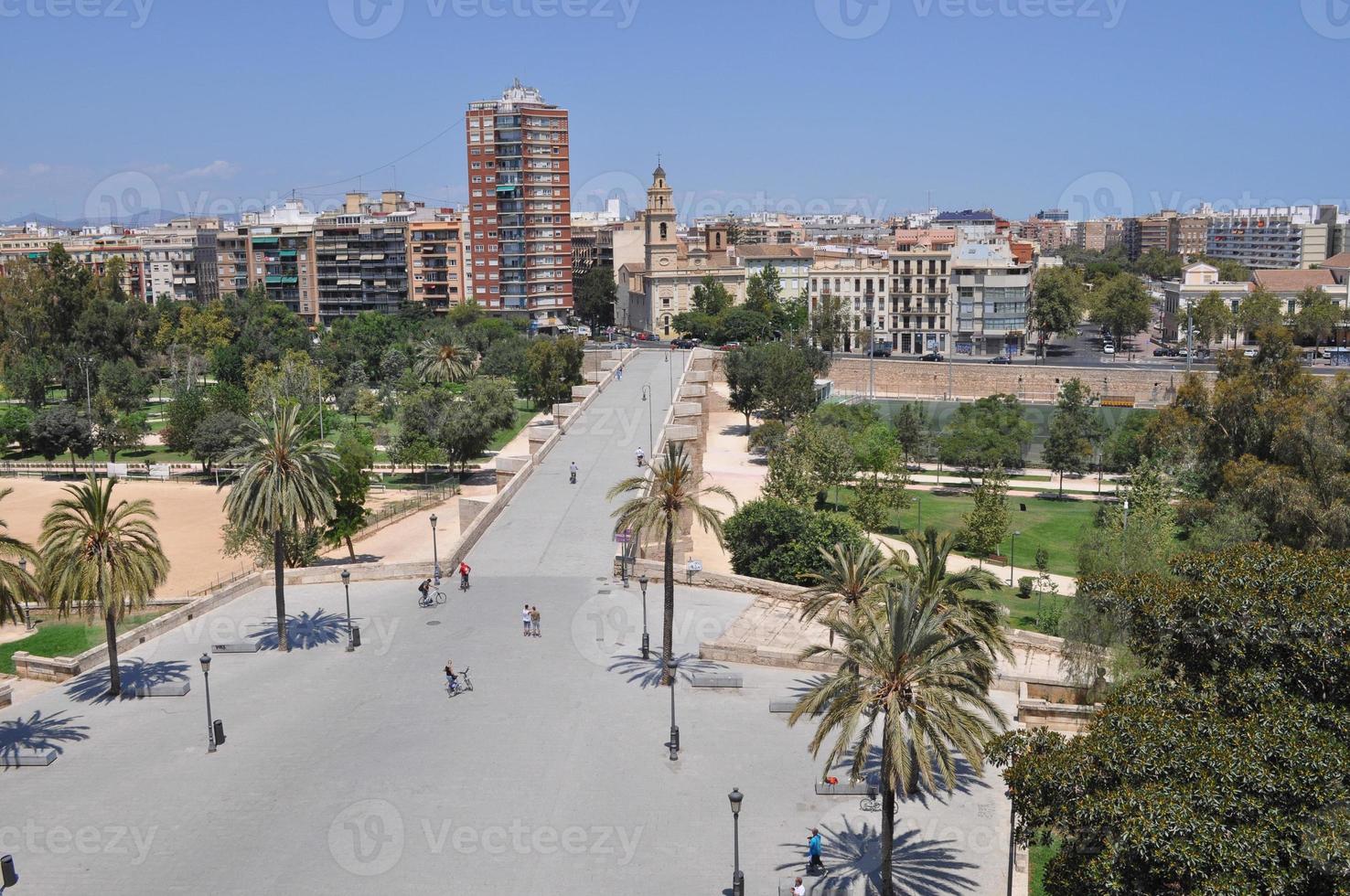 Flygfoto över Valencia foto