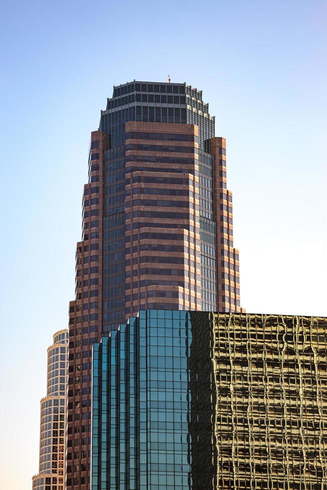 los angeles, kalifornien, usa, 2011. skyskrapor i finansdistriktet foto