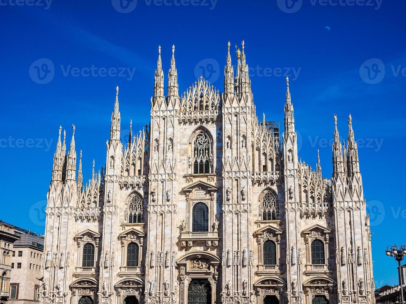 hdr duomo di milano katedralen i milano foto