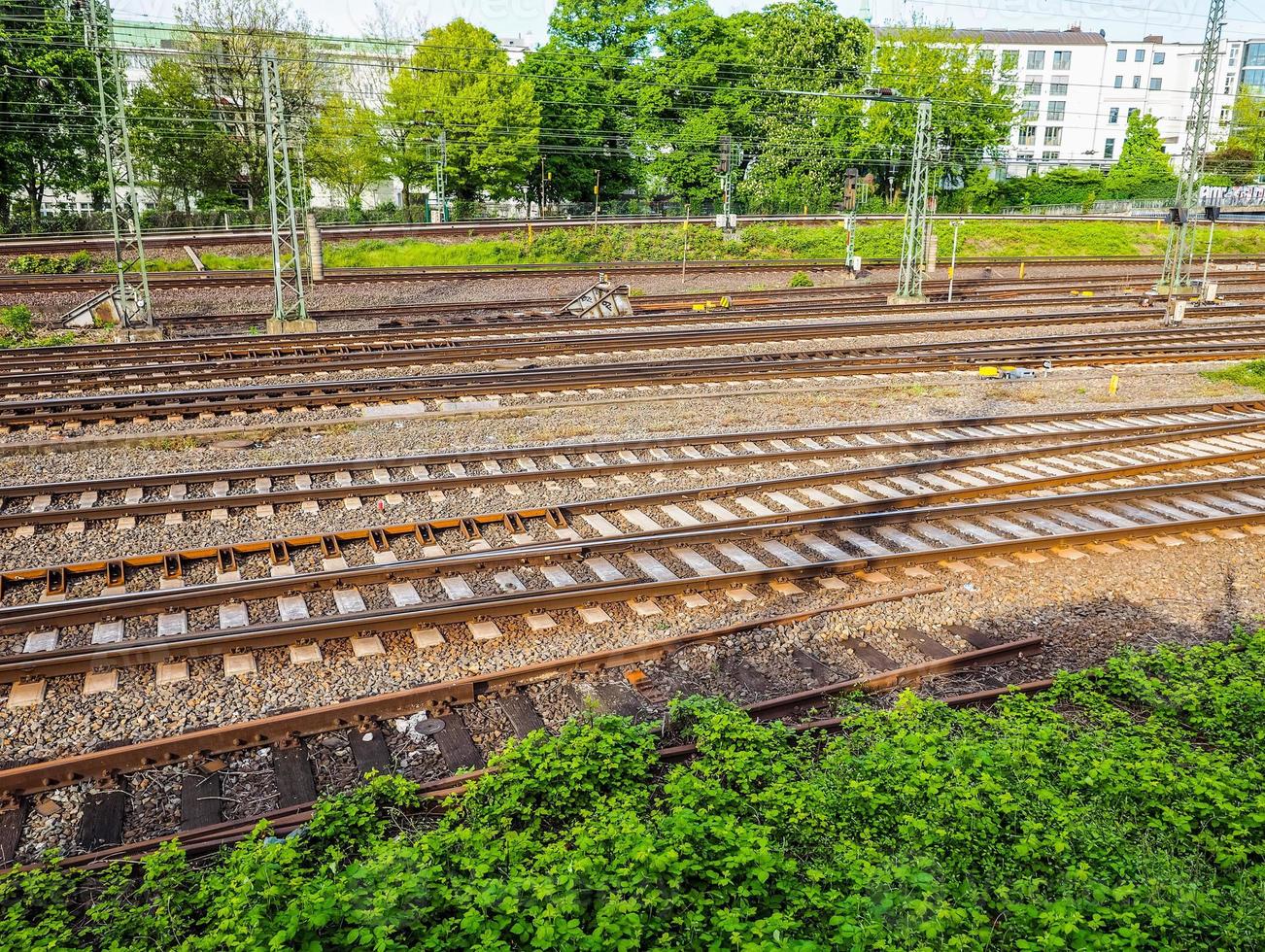 hdr järnvägsspår foto