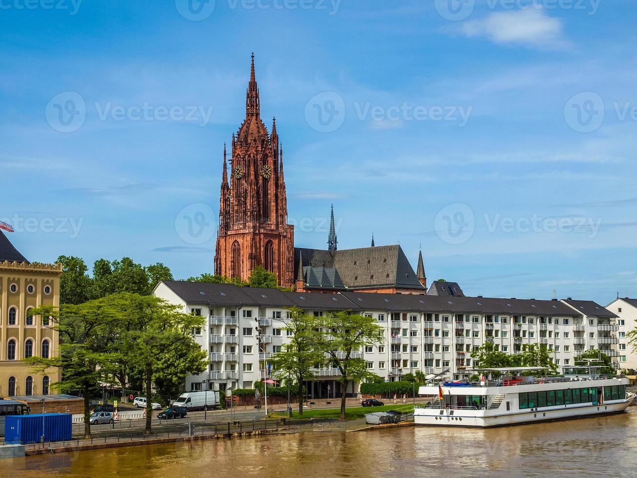 hdr st bartholomaeus katedral i frankfurt foto