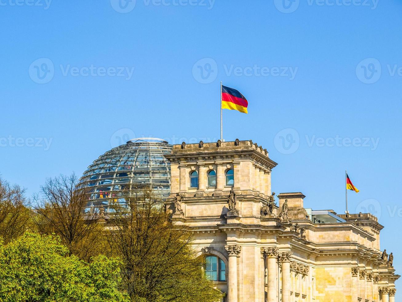 hdr reichstag i berlin foto