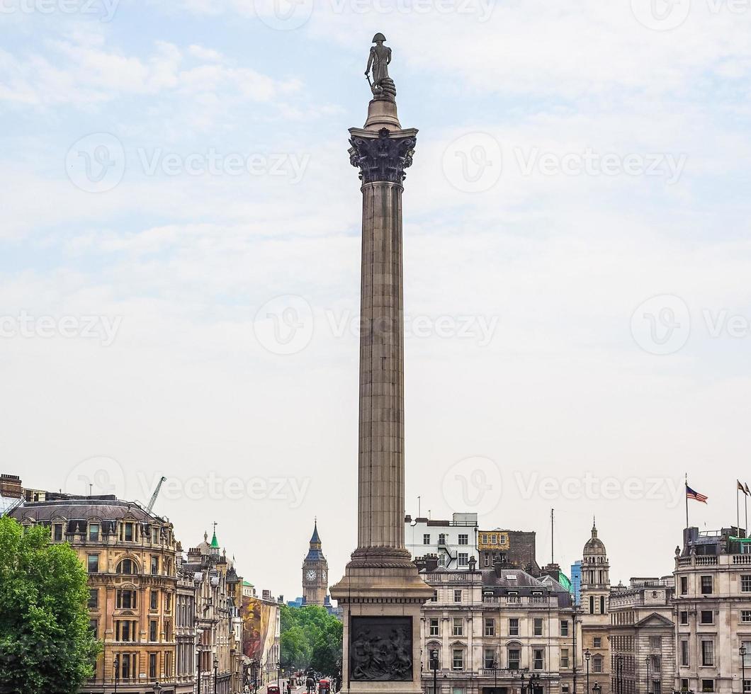 hdr trafalgar square i london foto