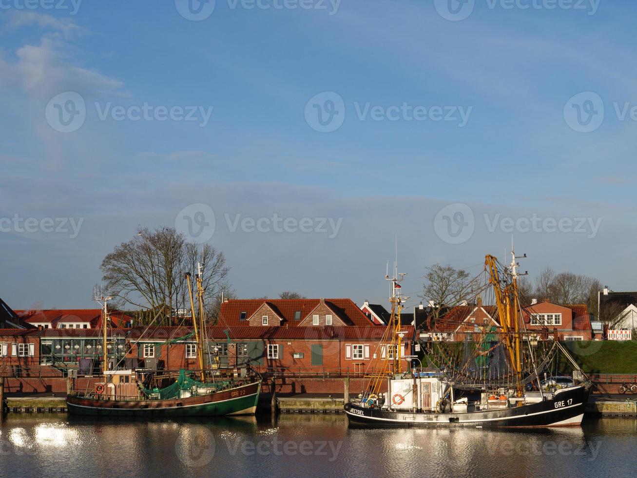 greetsiel vid Nordsjön foto