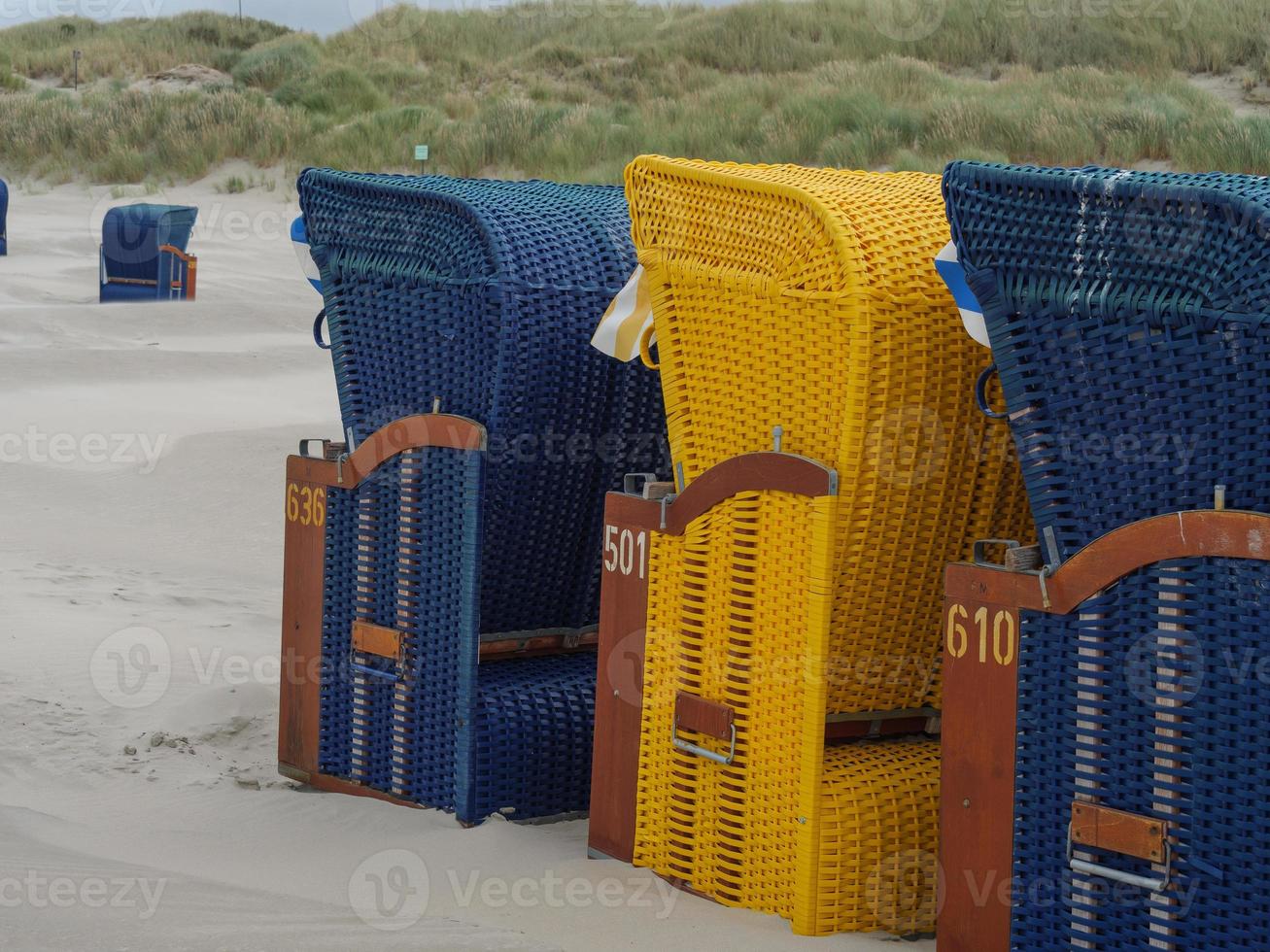 sommarkväll på stranden i juist foto