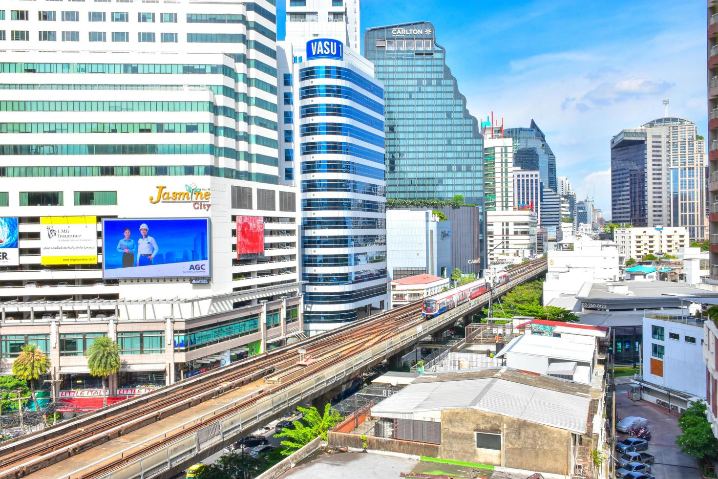 bangkok, thailand, 25 juni 2021 - utsikt över bangkok city foto