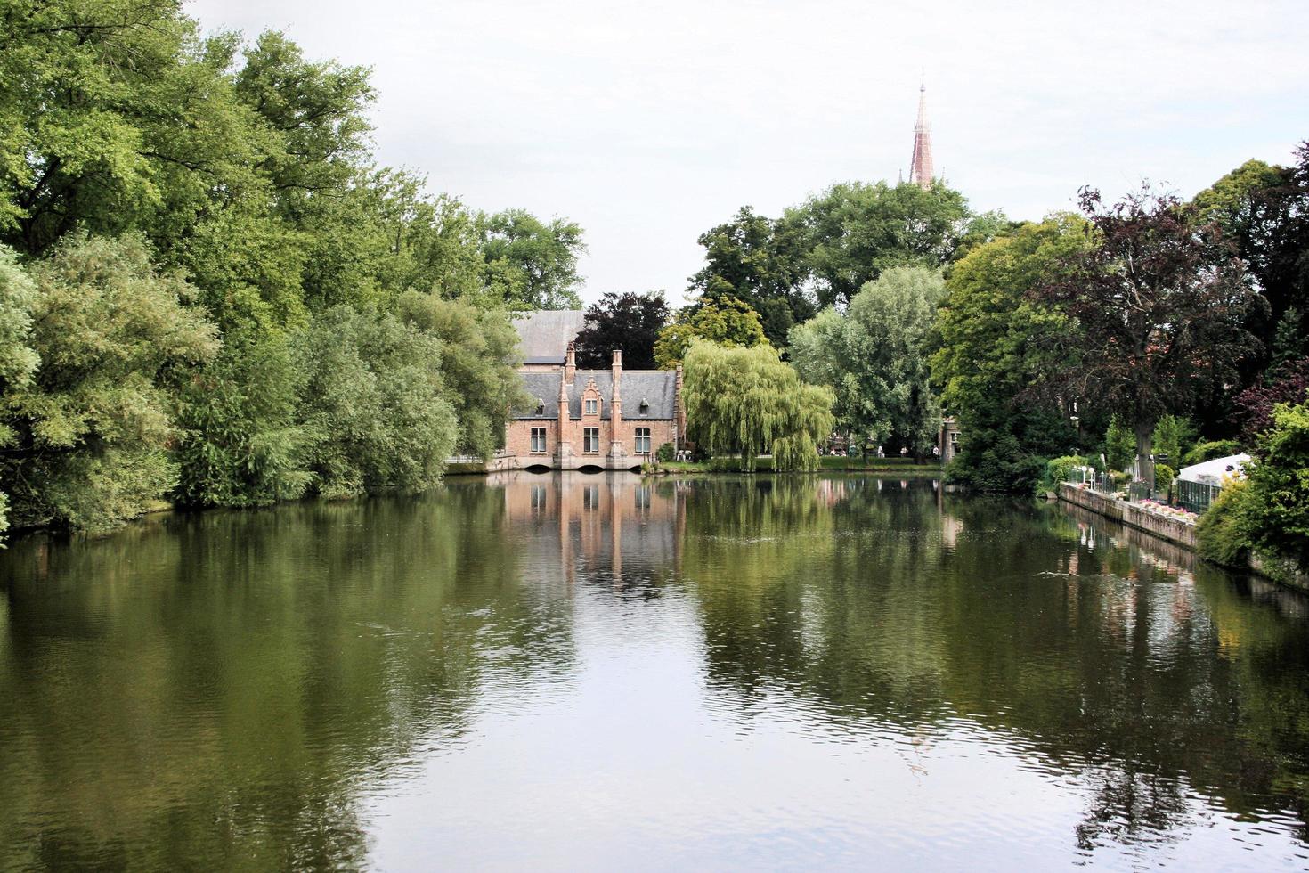 utsikt över Brugge i Belgien foto