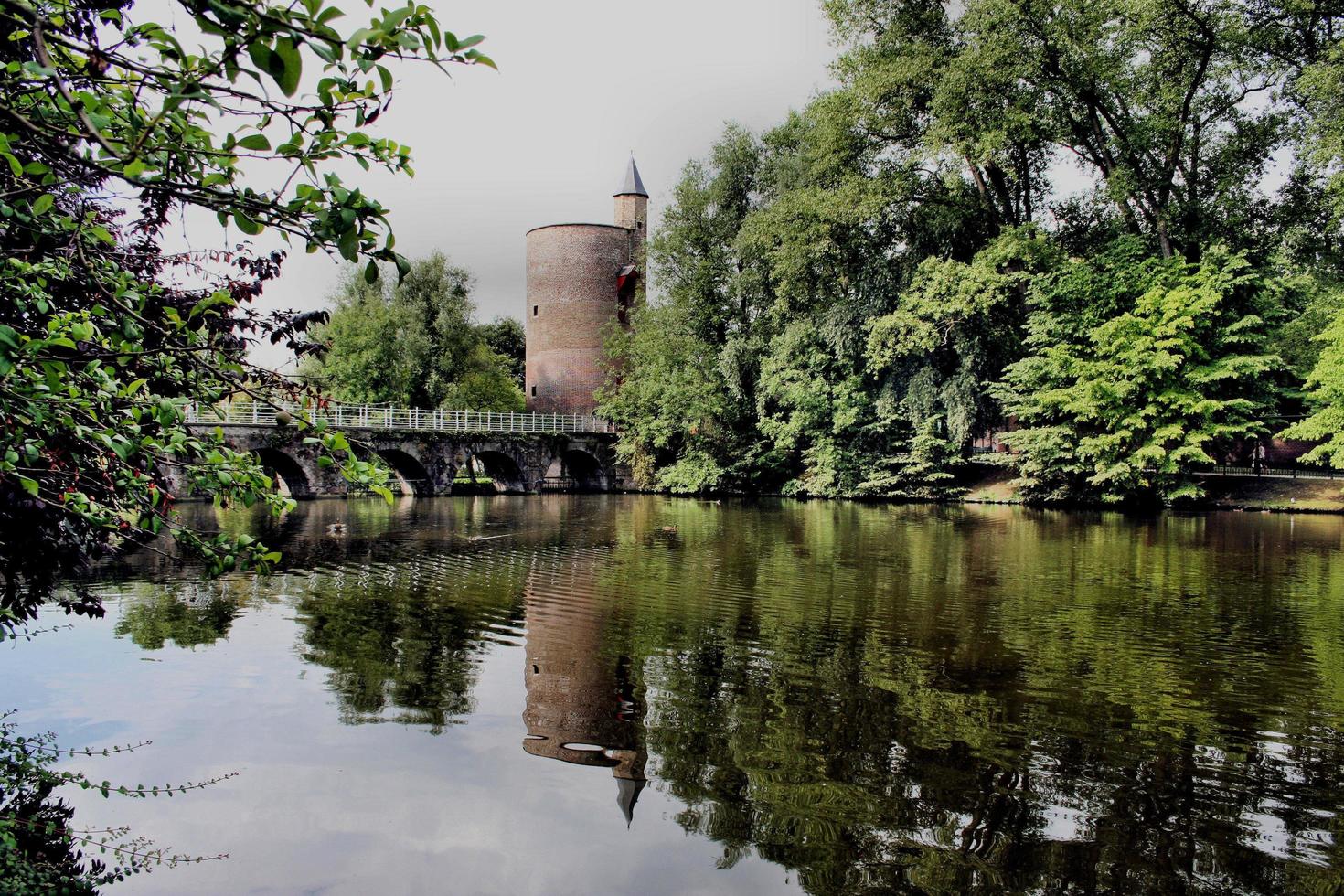 utsikt över Brugge i Belgien foto