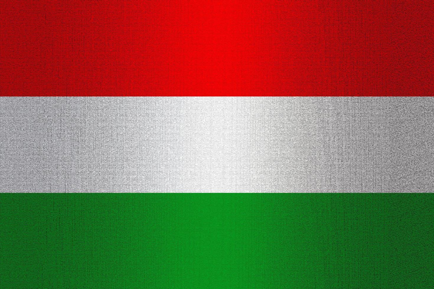 Ungerns flagga på sten foto