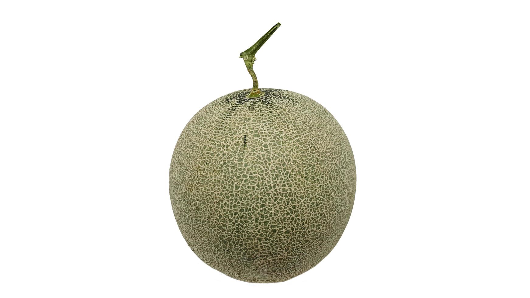 den gröna melonen isolerad på en vit bakgrund. foto