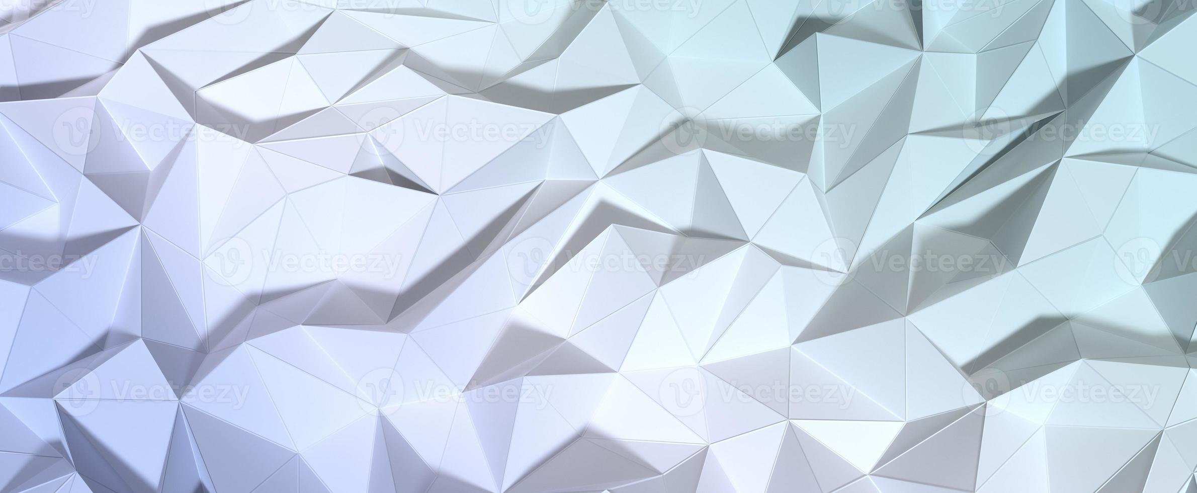 polygonal kristallin yta med dämpad gradient. geometrisk 3d-rendering mesh mosaik med beige och silver nyans. triangulära digitala texturer staplade i kreativa formationer med futuristisk inredning foto