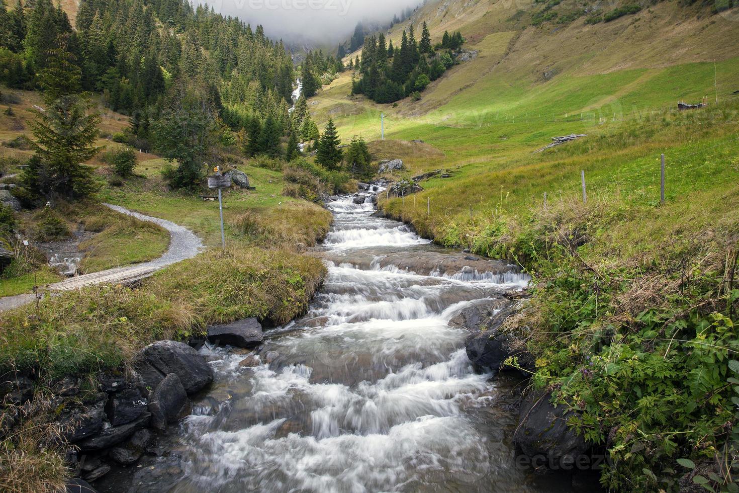 bergslandskap runt grindelwald, Schweiz foto