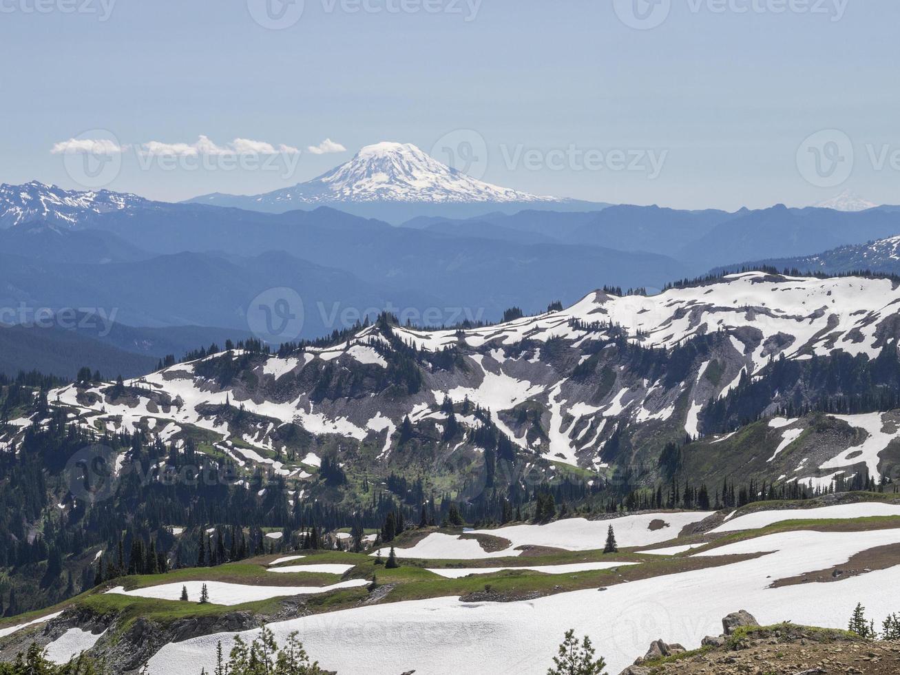 utsikt över Mount Adams, Washington foto