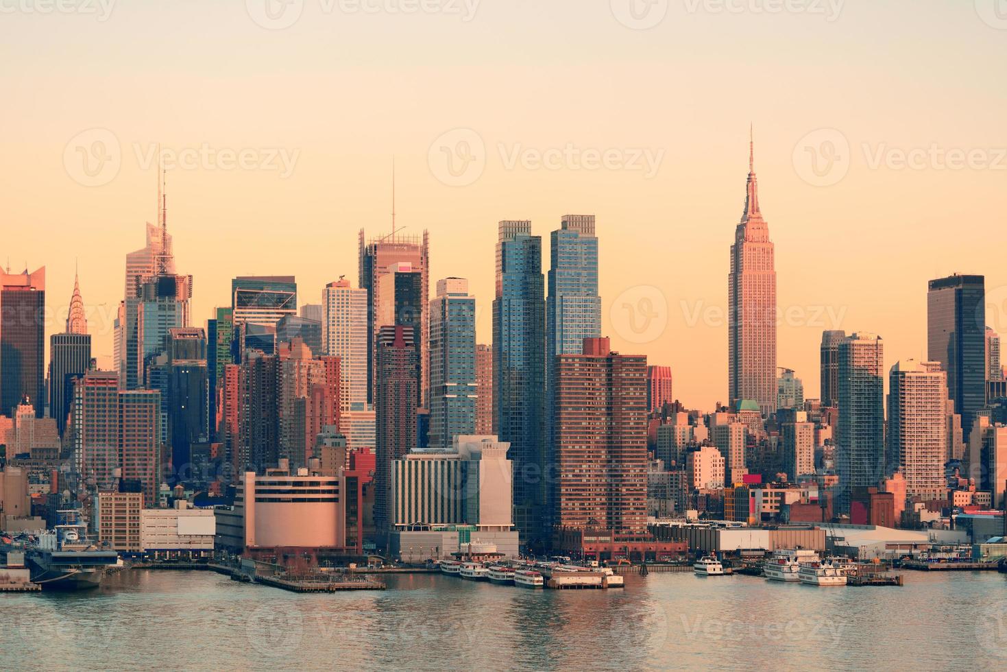 new york city solnedgång foto