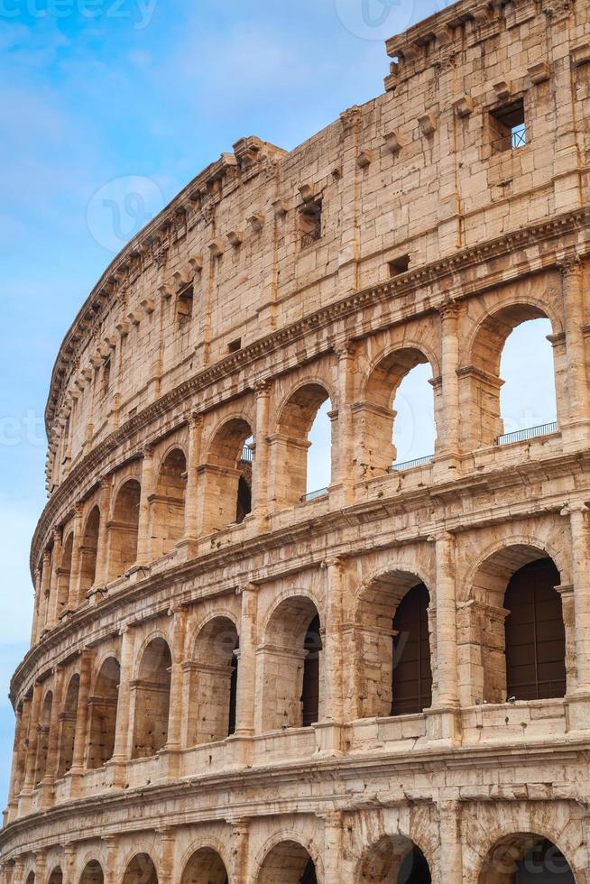 utsidan av colosseum i Rom foto