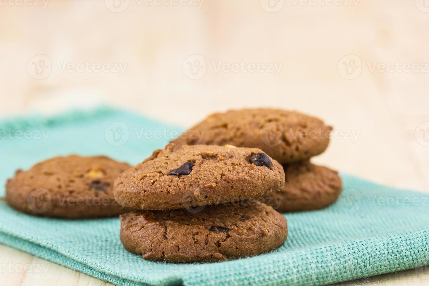 Chocolate chip cookies. foto