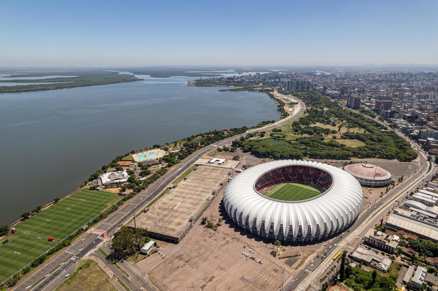 Brasilien, maj 2019 - utsikt över nationalstadion foto