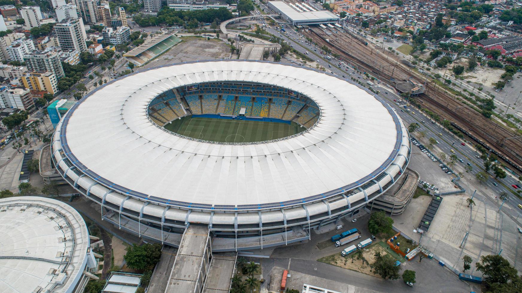 Rio de Janeiro, Brasilien, oktober 2019 - flygfoto över maracanastadion foto