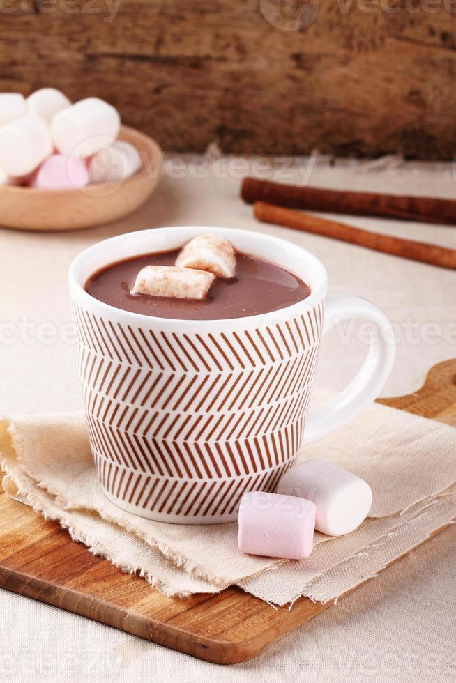 varm chokladrink foto