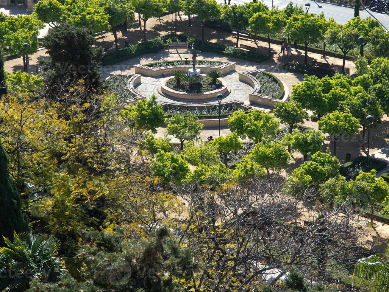 staden malaga i spanien foto