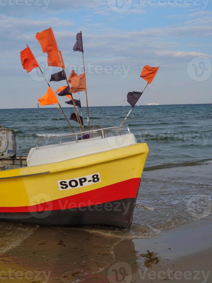 stranden i sopot i Polen foto