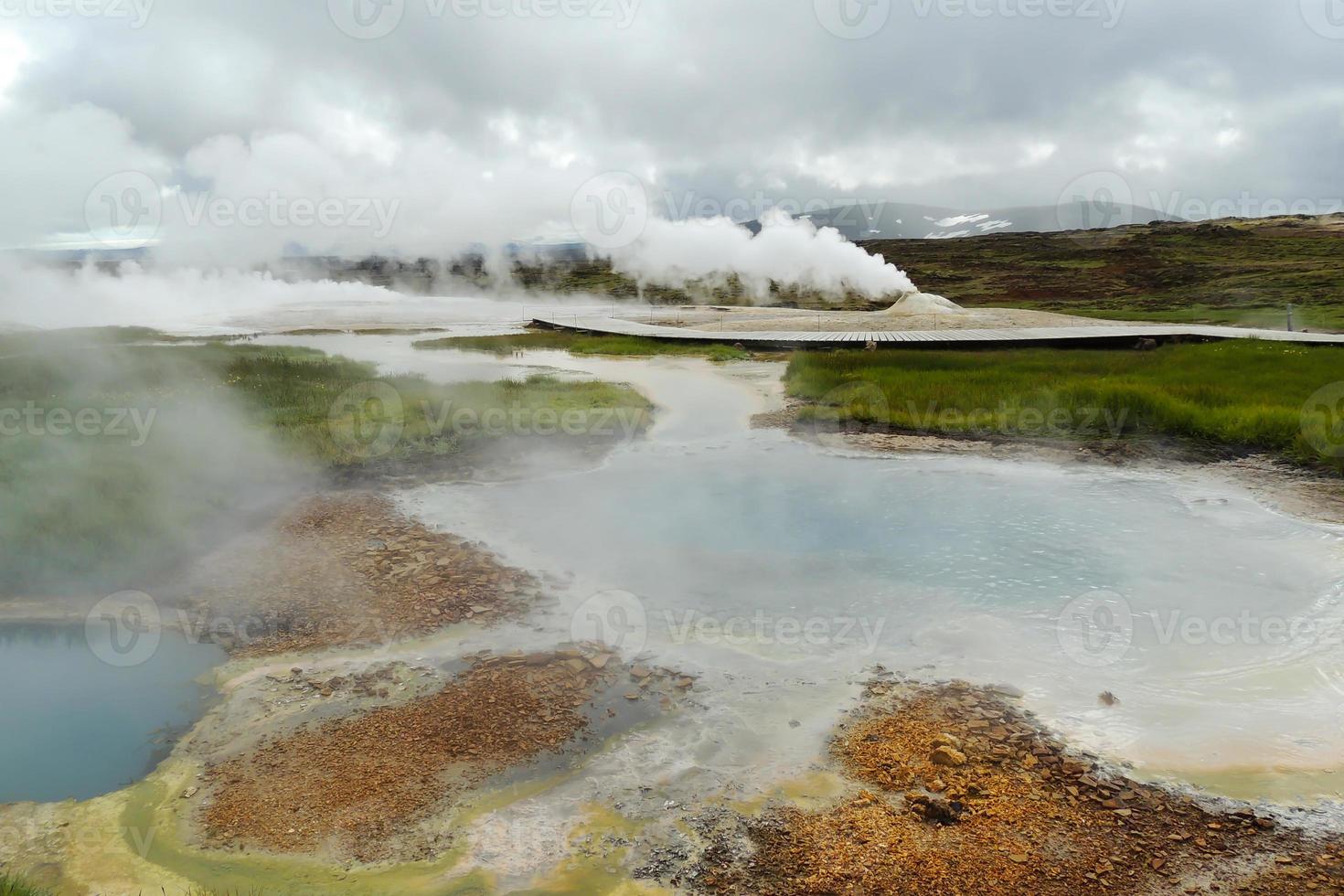 geotermiskt område namafjall hverir på island. foto