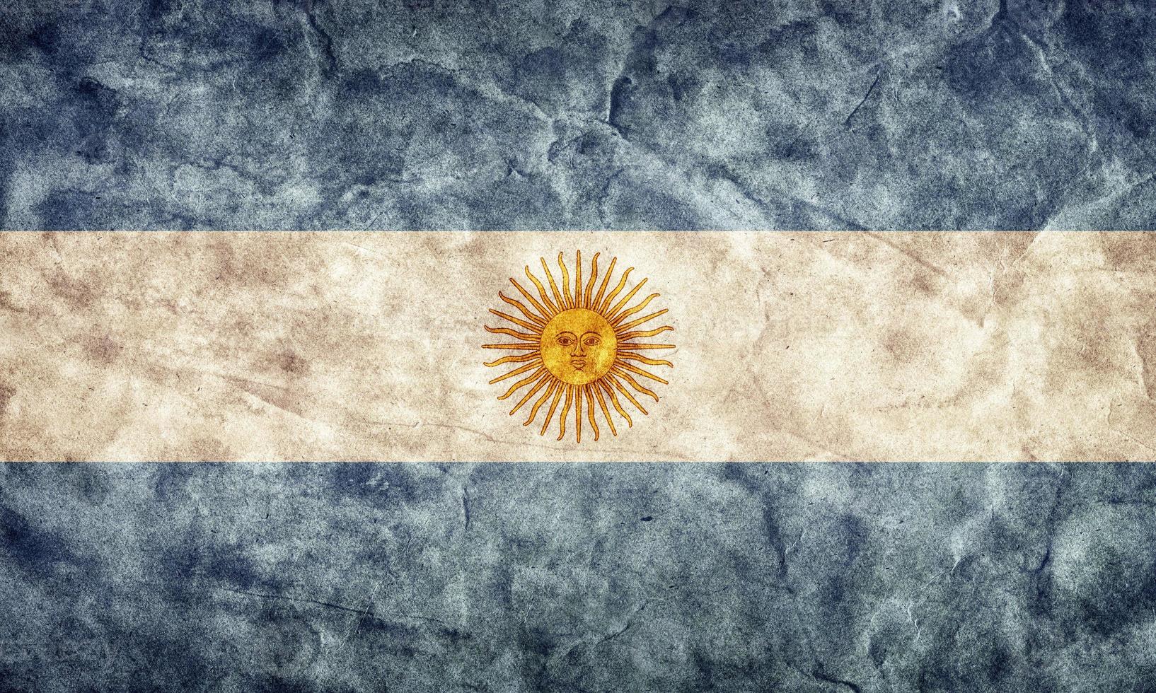 argentina grunge flagga. föremål från min vintage retroflaggorsamling foto