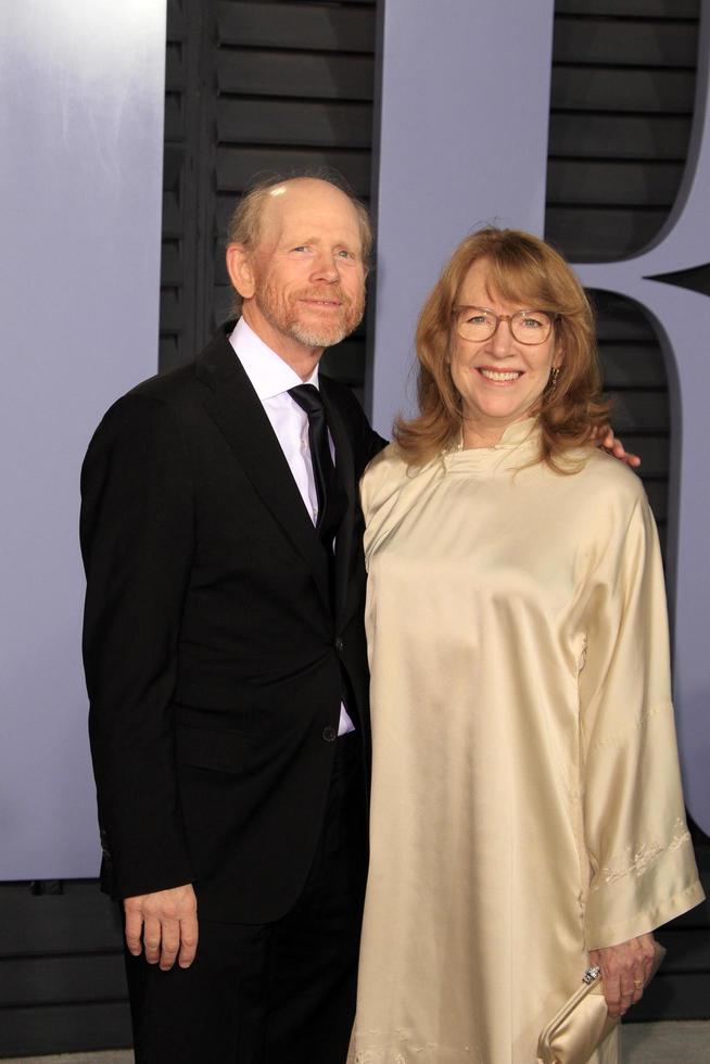 los angeles, 4 mars - cheryl, ron howard på den 24:e vanity fair oscar efter, fest på wallis annenberg center för scenkonst den 4 mars 2018 i beverly hills, ca. foto