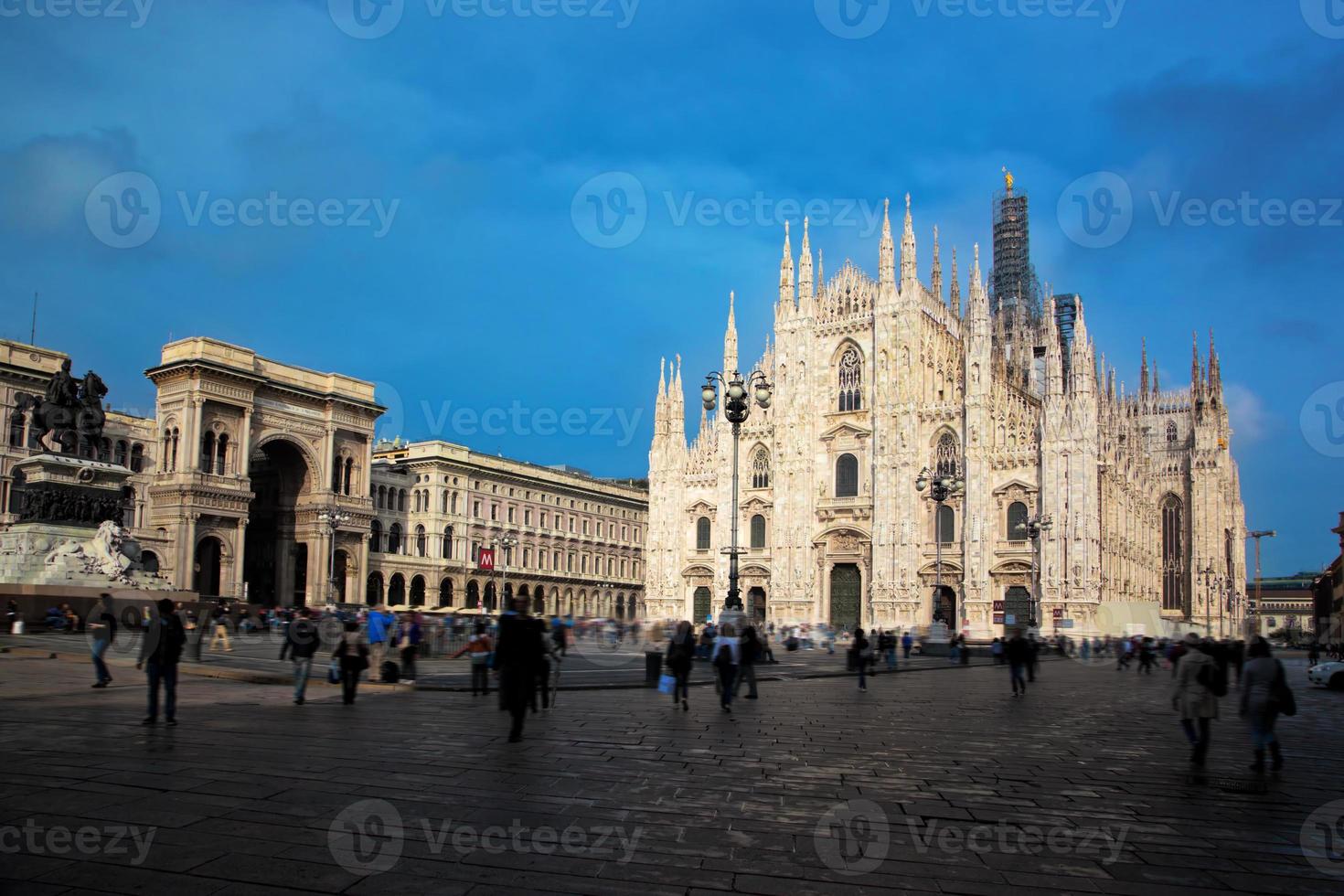 katedralen i milano, galleriet vittorio emanuele ii. Italien foto