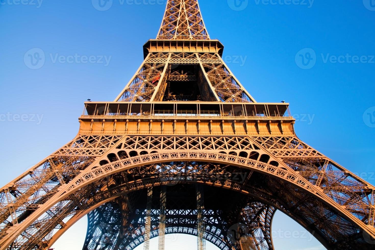 Eiffeltornet mittsektion, Paris, Frankrike foto