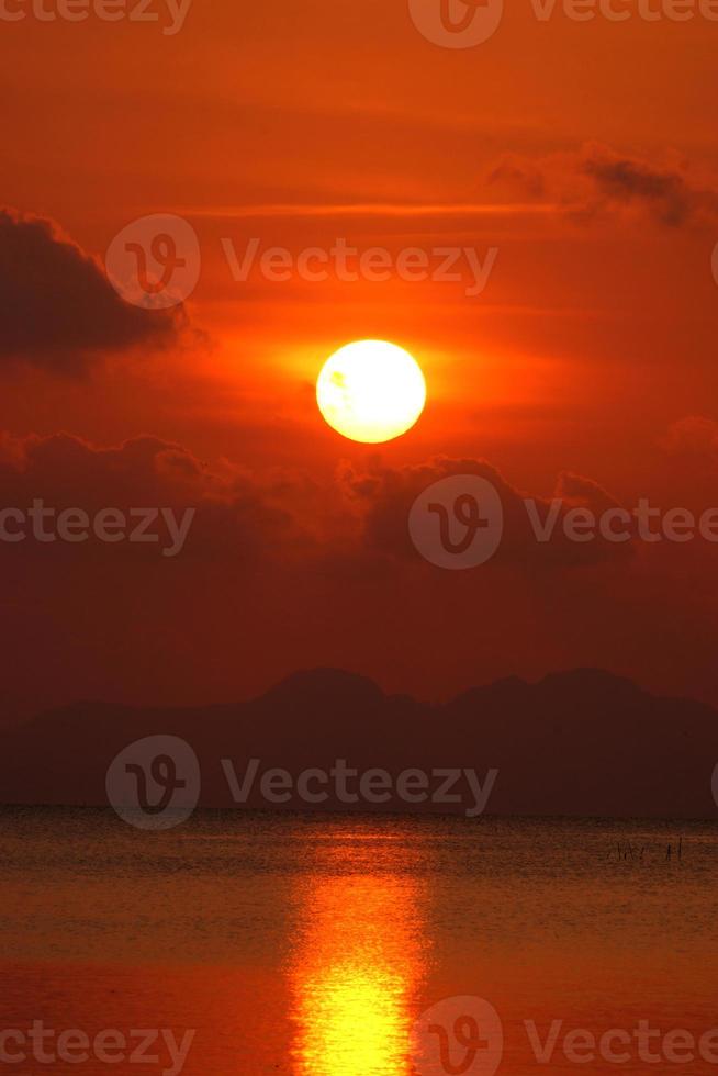 sjön solnedgång foto
