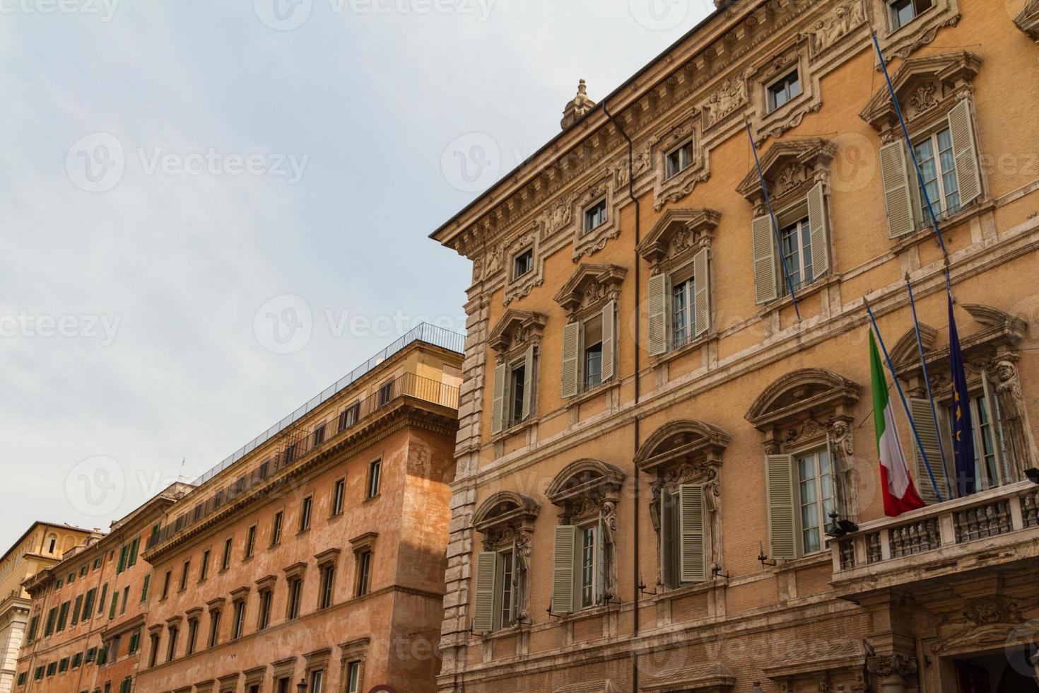 Rom, Italien. typiska arkitektoniska detaljer i den gamla staden foto