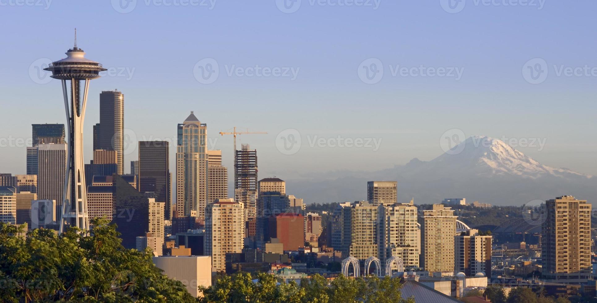 Seattle och berget foto