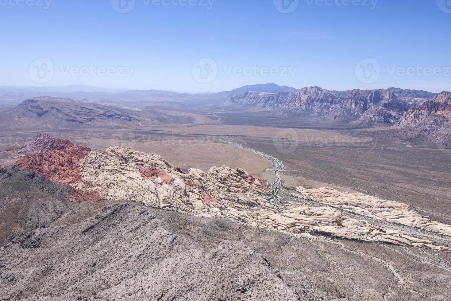 red rock canyon, nevada scenisk hög vinkelvy foto