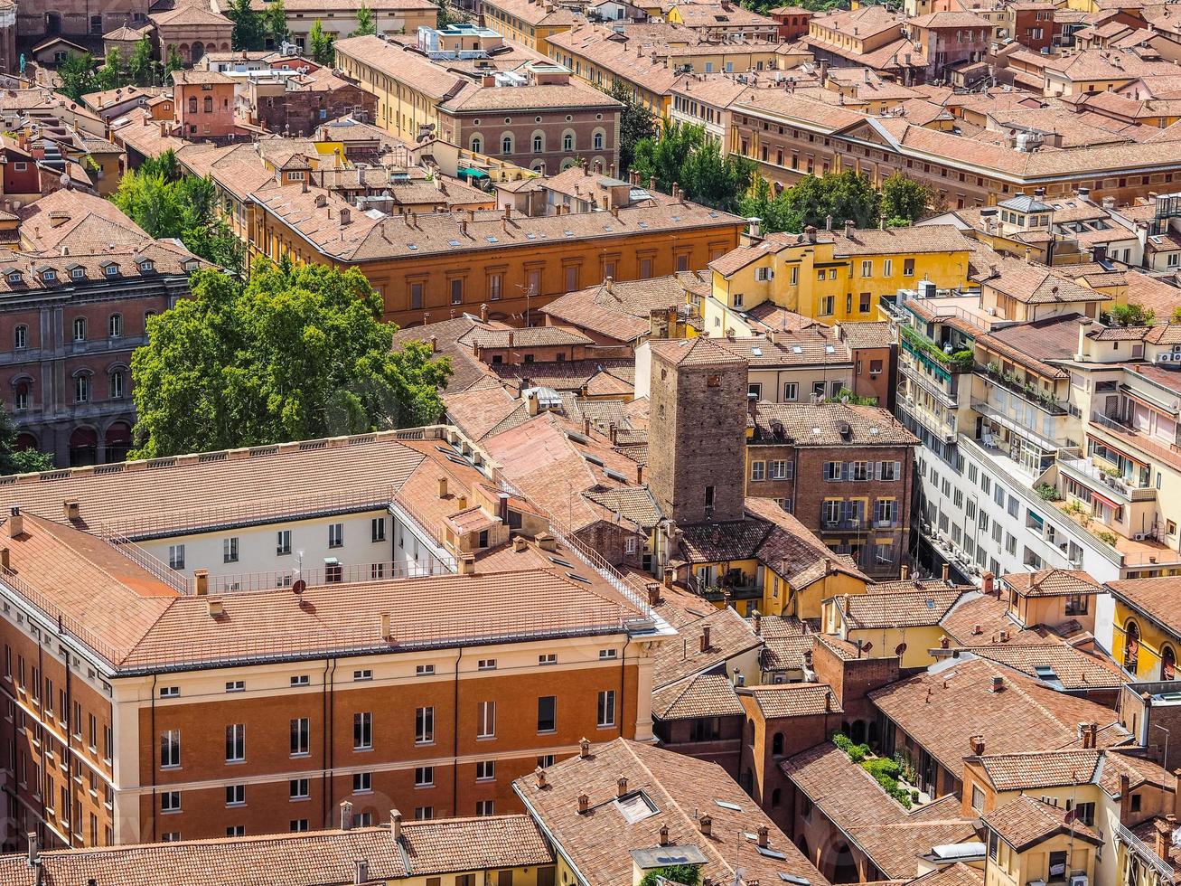 hdr flygfoto över bologna foto