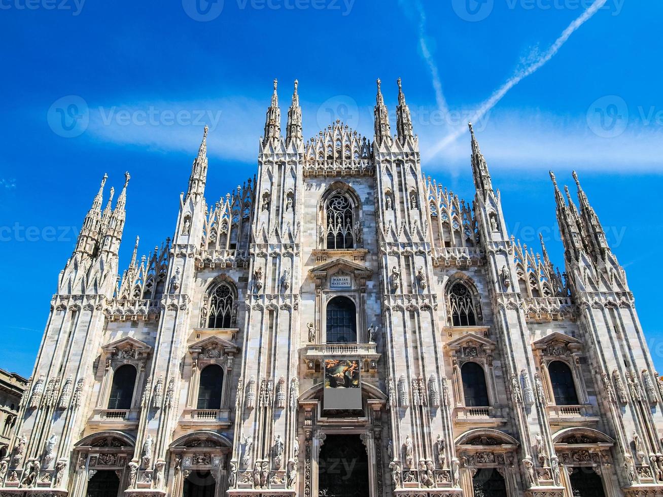 hdr duomo di milano katedralen i milano foto