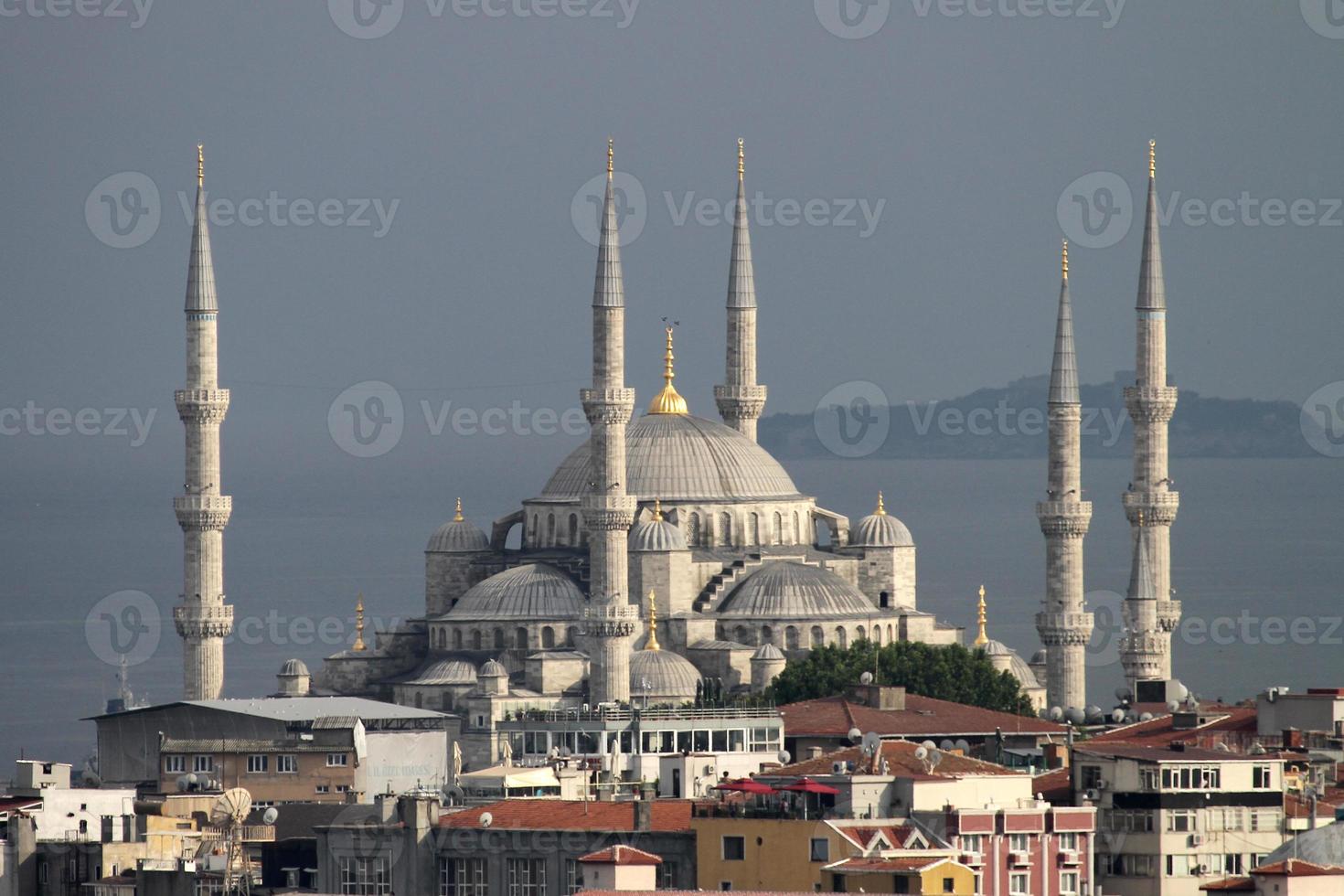 blå moskén istanbul foto