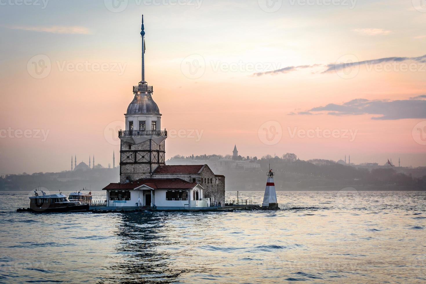 solnedgång i istanbul foto