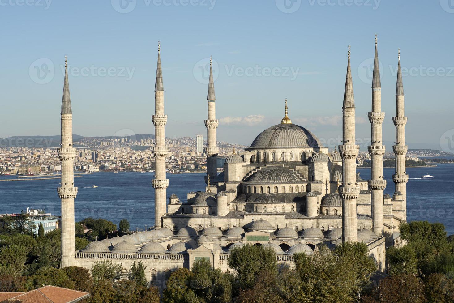 blå moské (sultanahmet moské) foto