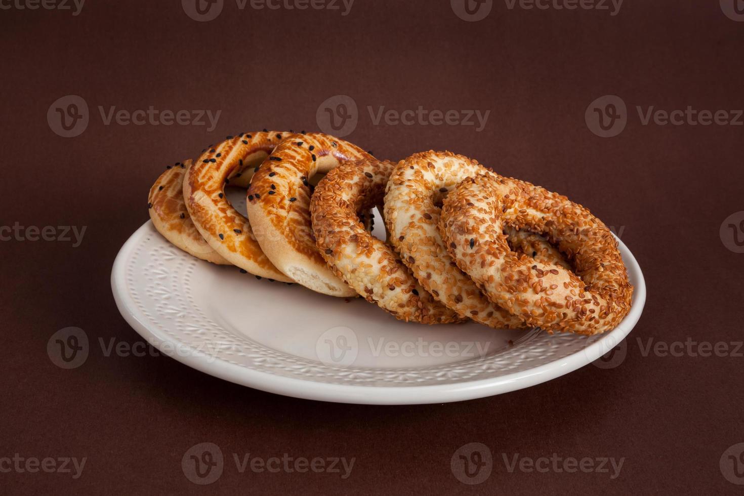 turkisk bagel, (kandil simiti) foto
