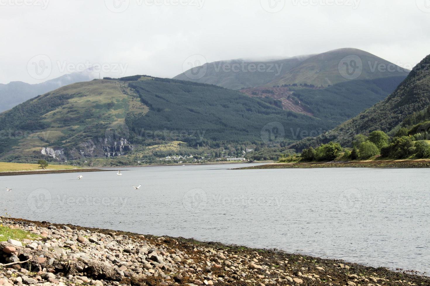 utsikt över det skotska höglandet nära ben nevis foto