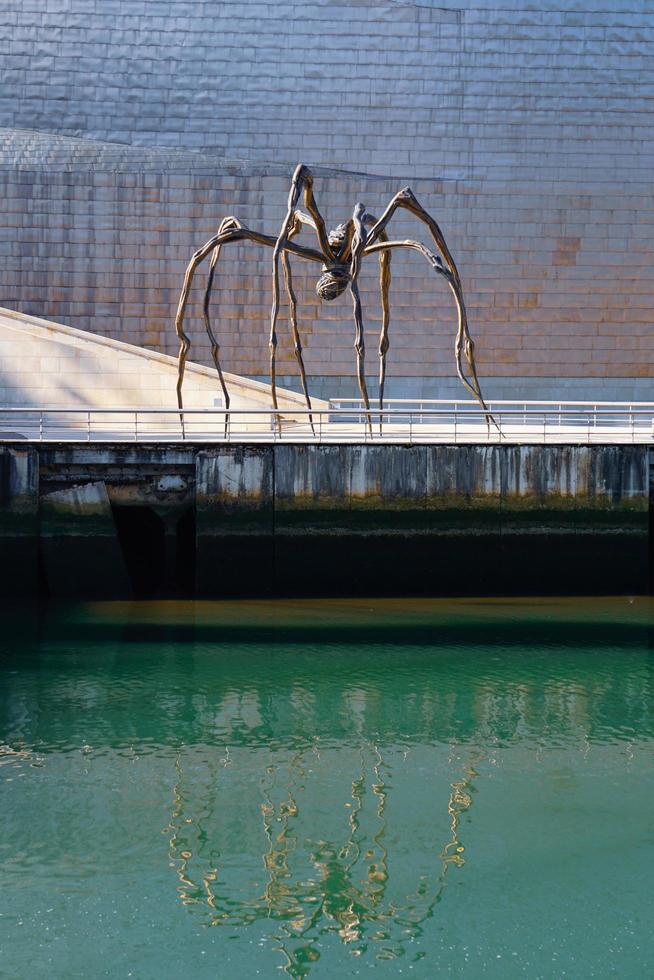 bilbao, bizkaia, spanien, 2022 - guggenheim museum bilbao arkitektur, resmål foto